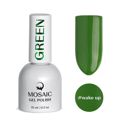 Gel Polish GREEN Collection - WAKE UP 15ml
