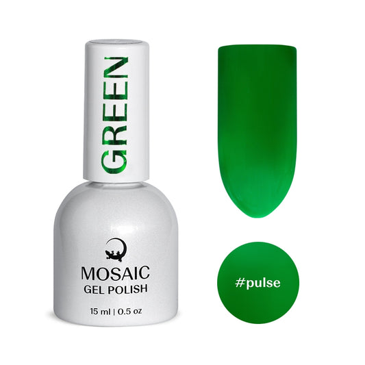 Gel Polish GREEN Collection - PULSE 15ml