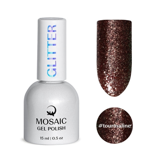 Gel Polish GLITTER Collection - TOURMALINE 15ml