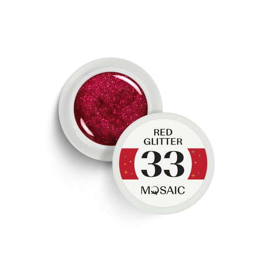 Gel Paint - Nr. 33 Red Glitter 5ml