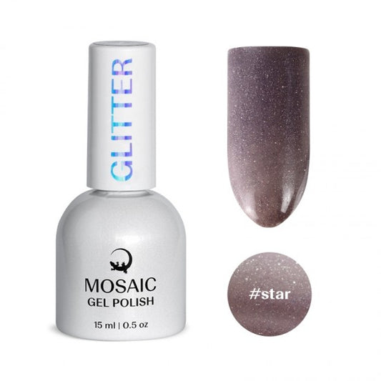 Gel Polish GLITTER Collection - STAR 15ml