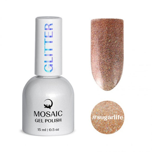 Gel Polish GLITTER Collection - SUGARLIFE 15ml