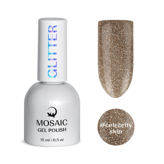 Gel Polish GLITTER Collection - CELEBRITY SKIN 15ml