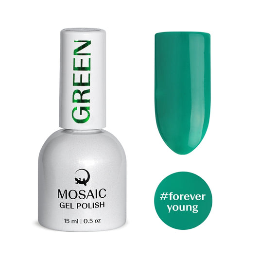 Gel Polish GREEN Collection - FOREVER YOUNG 15ml