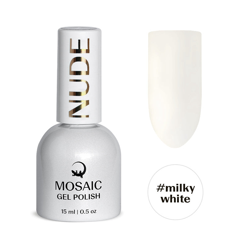 Gel Polish NUDE Collection - MILKY WHITE 15ml