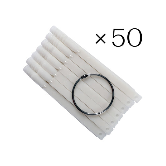 White Square Tip Sticks x50/pk.