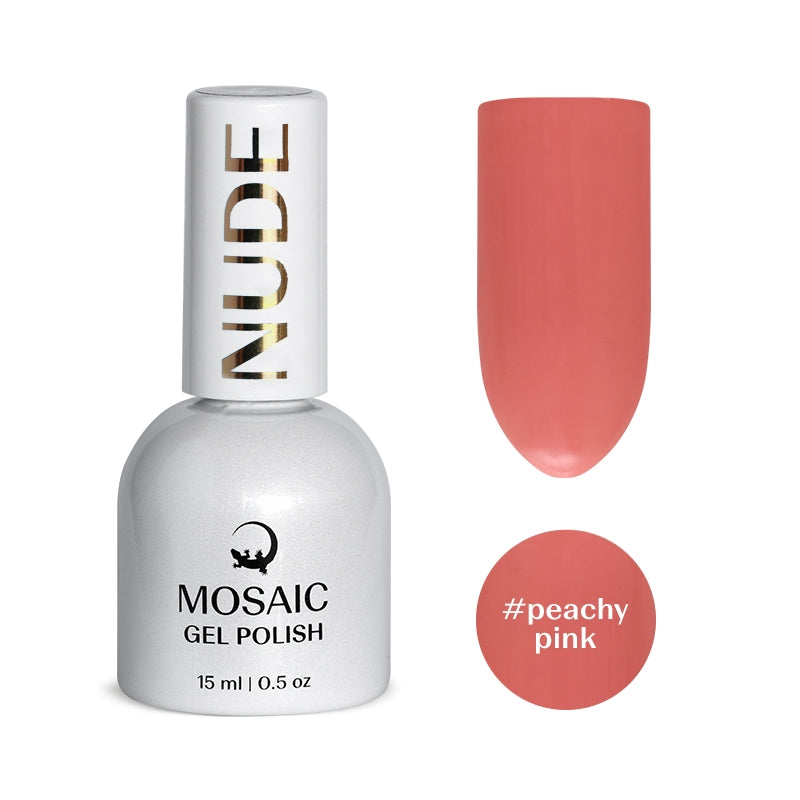 Gel Polish NUDE Collection - PEACHY PINK 15ml