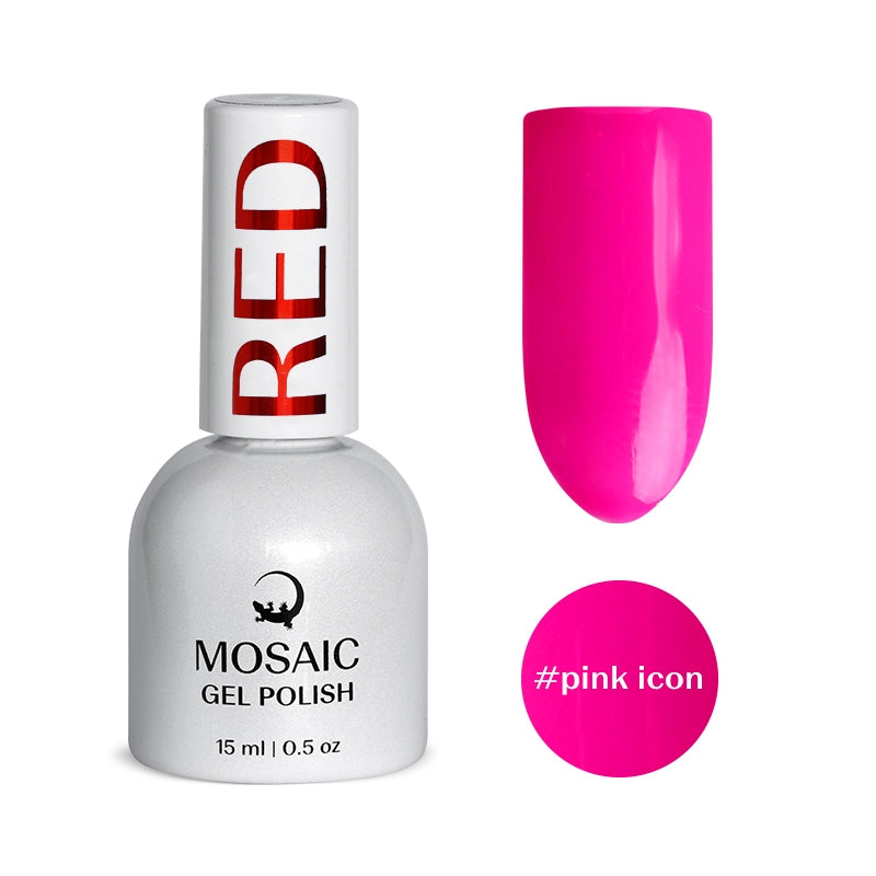 Gel Polish RED Collection - PINK ICON 15ml