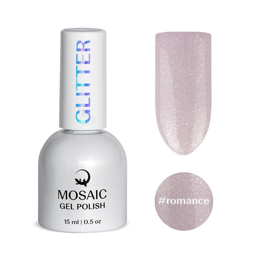 Gel Polish GLITTER Collection - ROMANCE 15ml