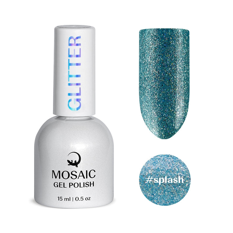 Gel Polish GLITTER Collection - SPLASH 15ml